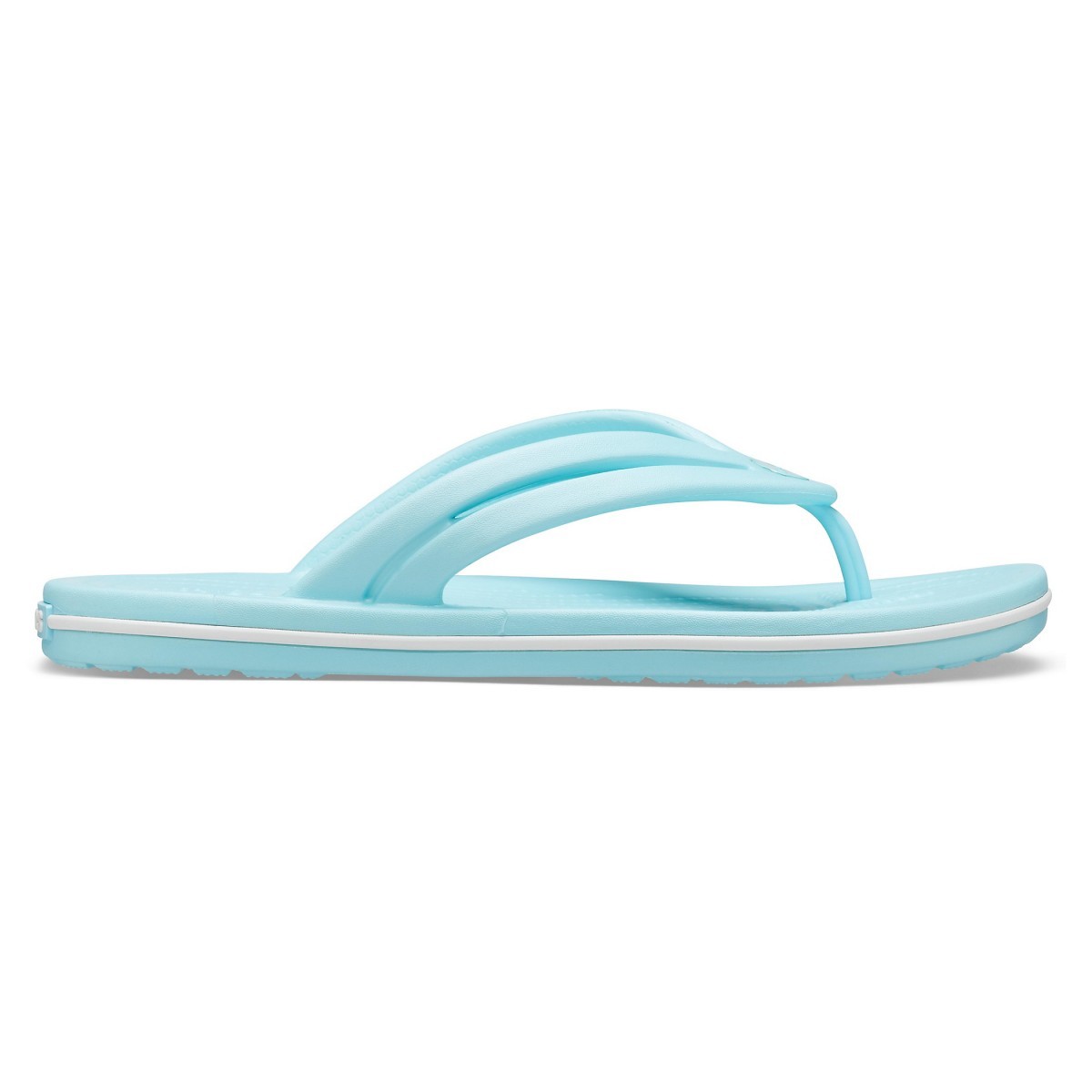 Slapi Crocs Women's Crocband Flip Albastru deschis - Ice Blue - imagine 5